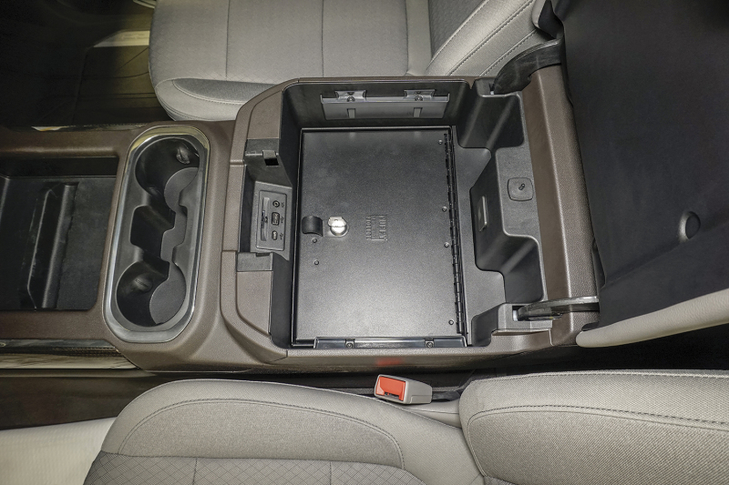 Chevrolet Silverado 3500HD Console Safe - Tuffy Products - W/ Combo Lock, Flow-Thru Console - Black - `20-`24